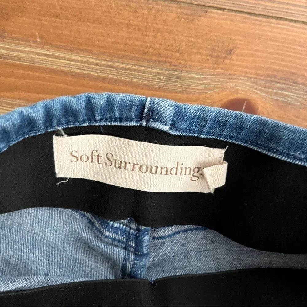Soft Surroundings Supremely Soft Pull On Cotton High Rise Stretchy Skinny Jeans